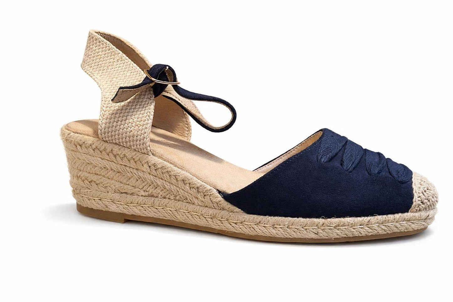 Alpargata de cuña con detalle texturizado