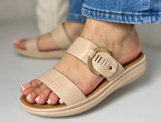 Sandalia flat confort