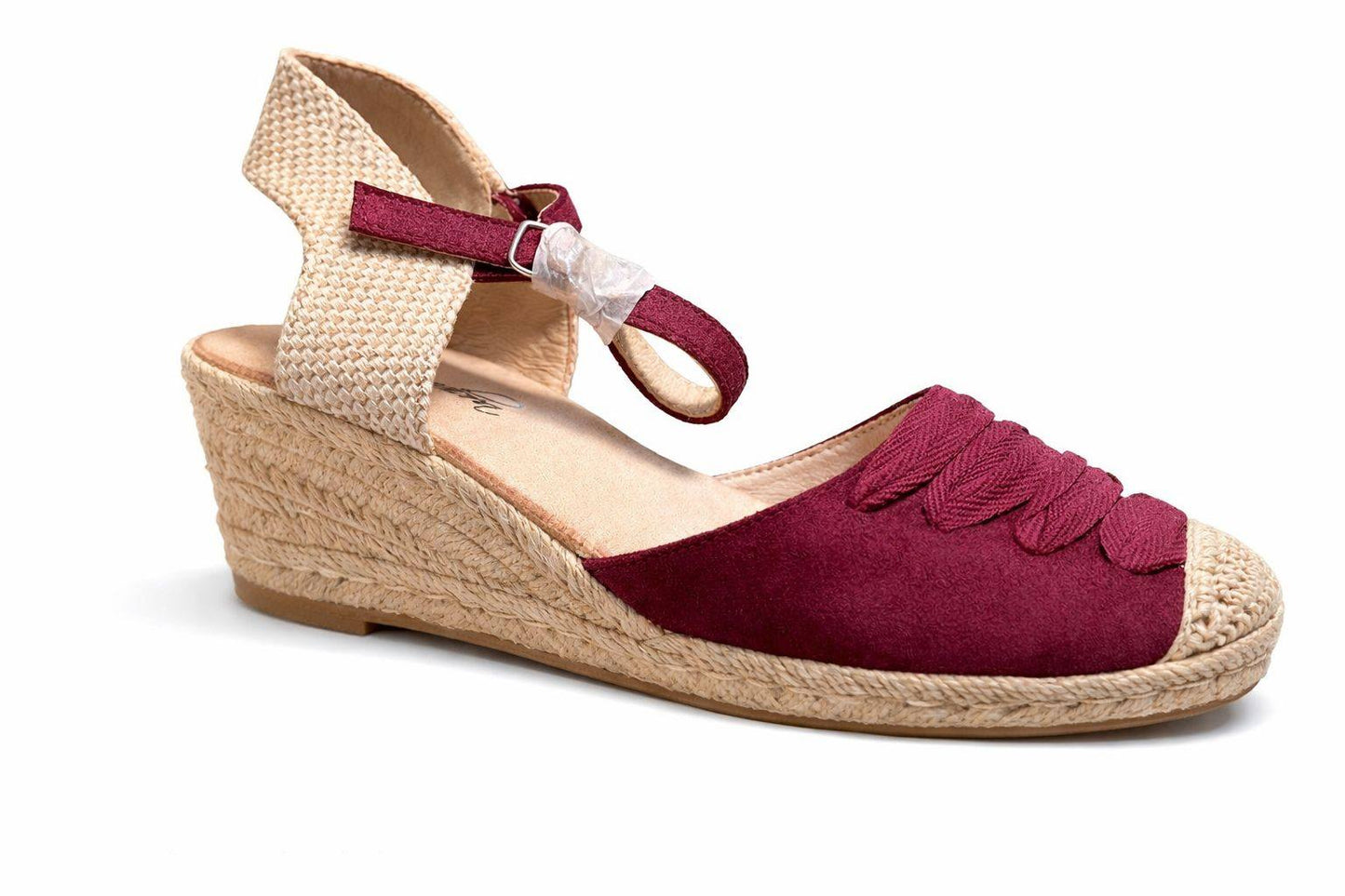 Alpargata de cuña con detalle texturizado