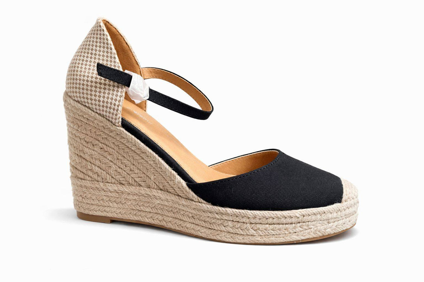 Alpargata de cuña tipo espadrille clasica