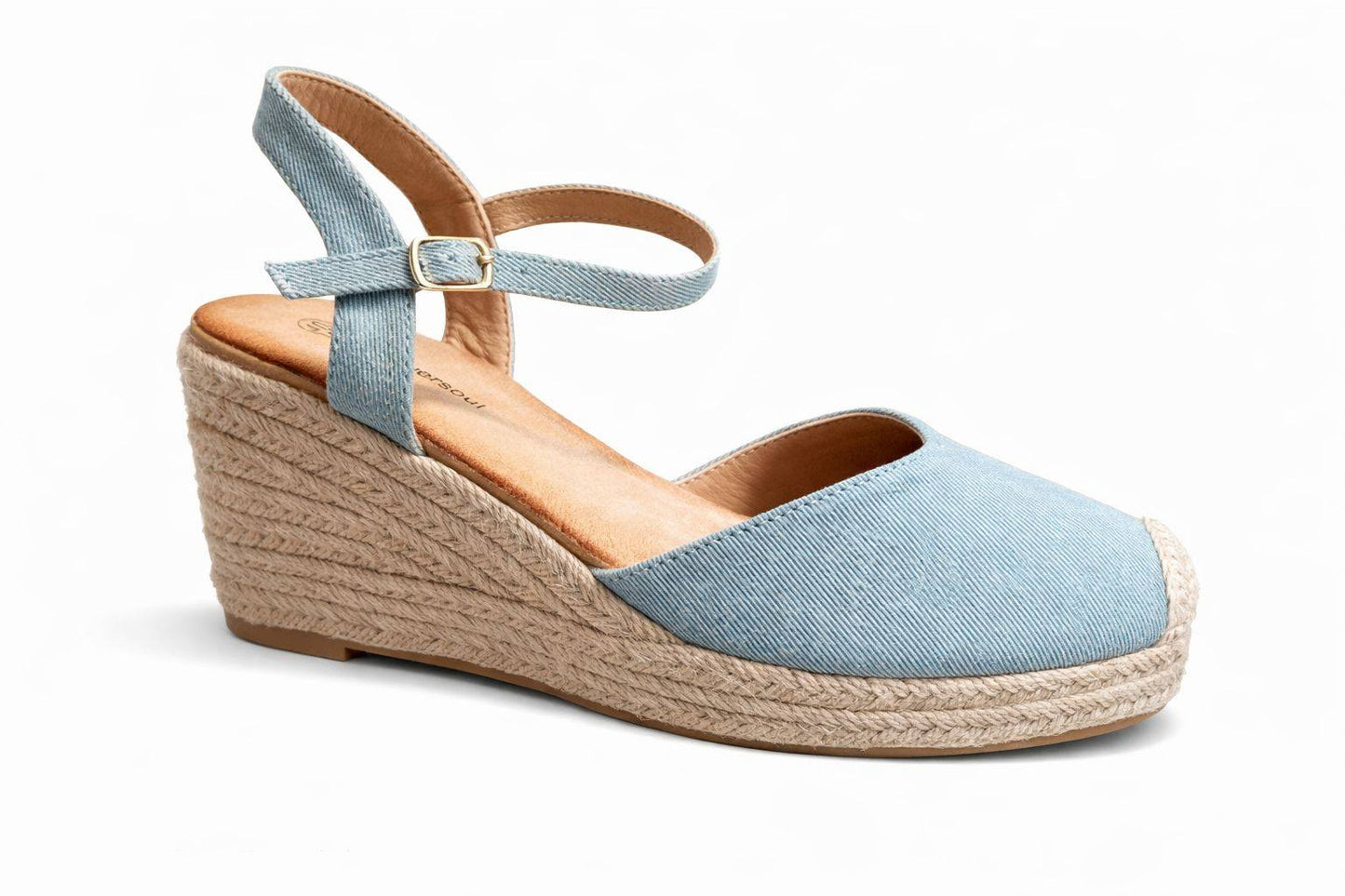 Alpargata de cuña tipo espadrille