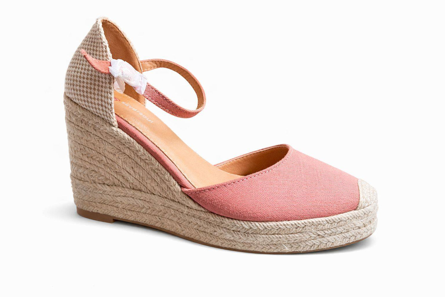 Alpargata de cuña tipo espadrille clasica