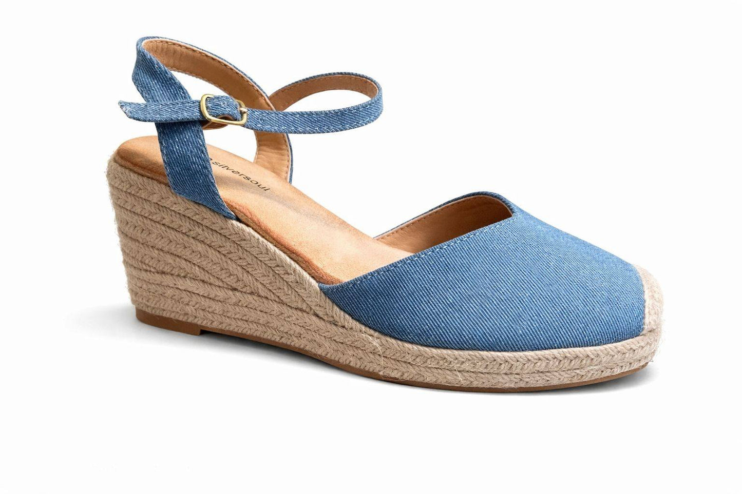 Alpargata de cuña tipo espadrille